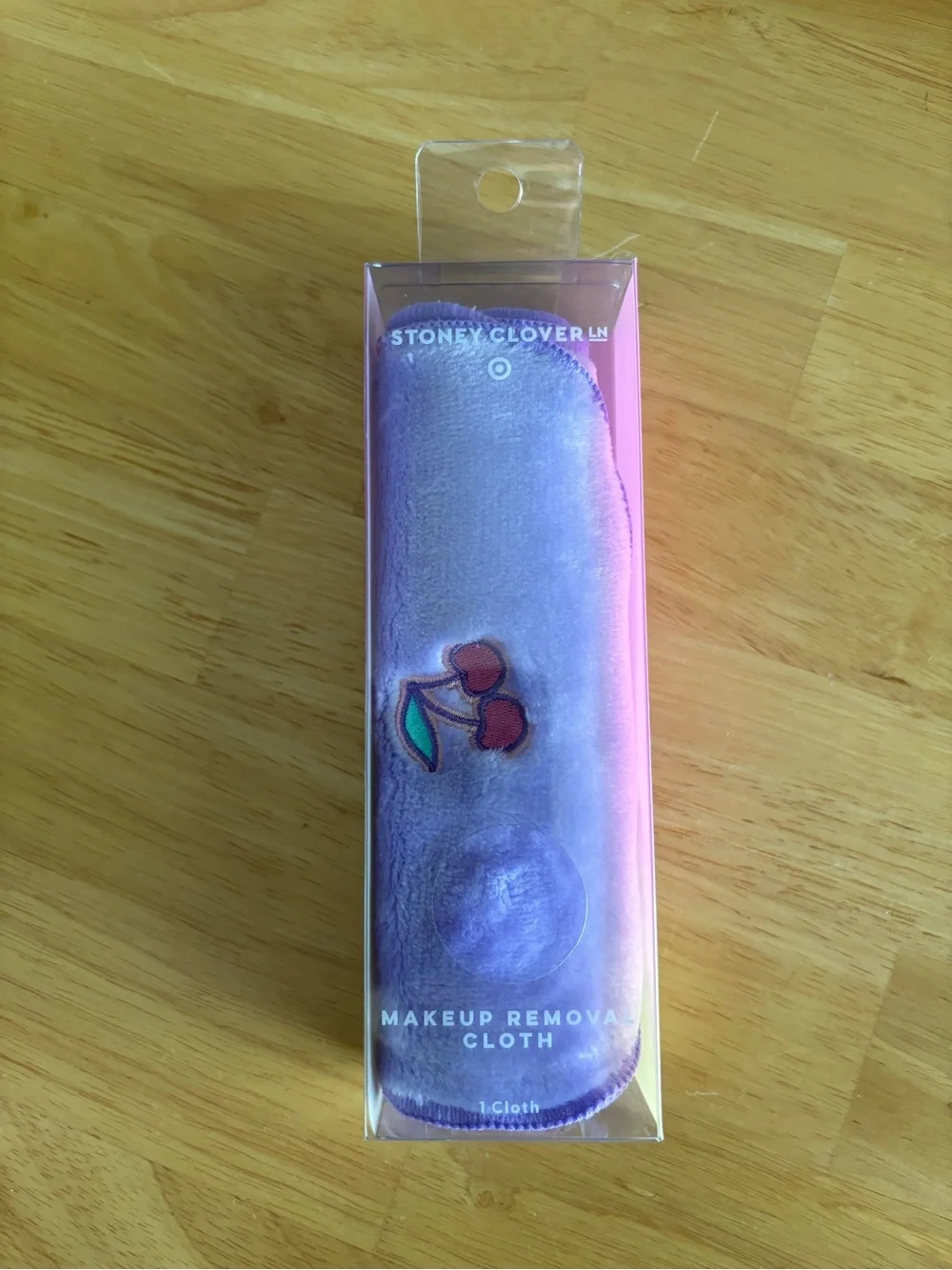 Stoney Clover Lane x Target Lavender Makeup Remover Cloth with Cherry Patch